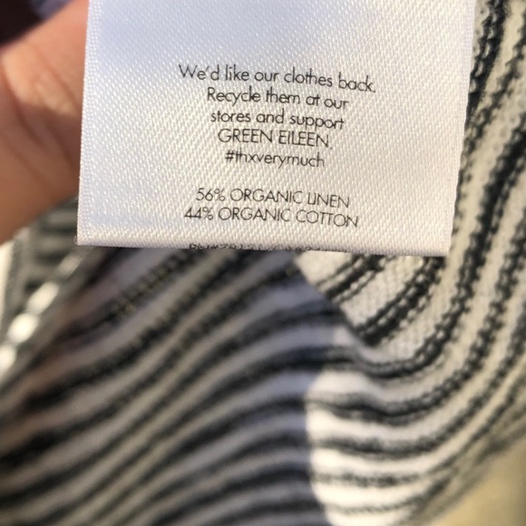 Eileen Fisher 1/2 Sleeve Striped Top - Picture 6 of 7